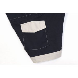 画像6: 「Pherrow's/フェローズ」バイカラーボーリングシャツスタイル半袖ワークシャツ【ネイビー×ライトグレー】