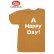 画像1: 「UES/ウエス」A HAPPY DAY! プリントTシャツ【マスタード】 (1)