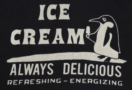 他の写真3: 「UES/ウエス」ICE CREAM プリントTシャツ【ブラック】