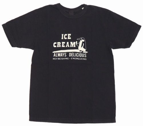 他の写真1: 「UES/ウエス」ICE CREAM プリントTシャツ【ブラック】