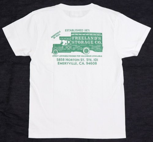 他の写真2: 「Pherrow's/フェローズ」FREELAND'S STRAGE CO. ポケット付プリントTシャツ PPTシリーズ【ホワイト】