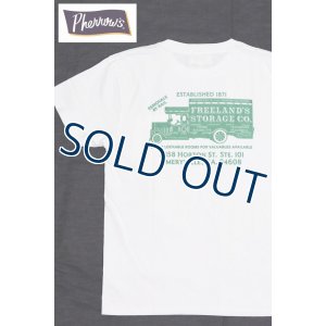 画像1: 「Pherrow's/フェローズ」FREELAND'S STRAGE CO. ポケット付プリントTシャツ PPTシリーズ【ホワイト】