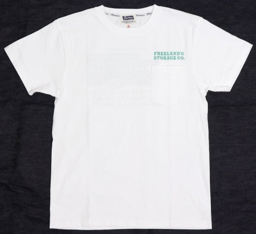 他の写真1: 「Pherrow's/フェローズ」FREELAND'S STRAGE CO. ポケット付プリントTシャツ PPTシリーズ【ホワイト】