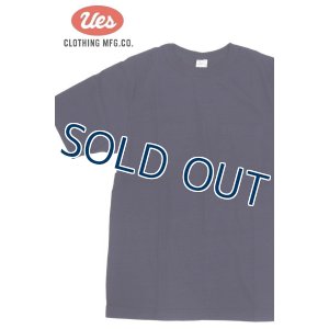 画像1: 「UES/ウエス」インディゴ無地ポケット付きTシャツ