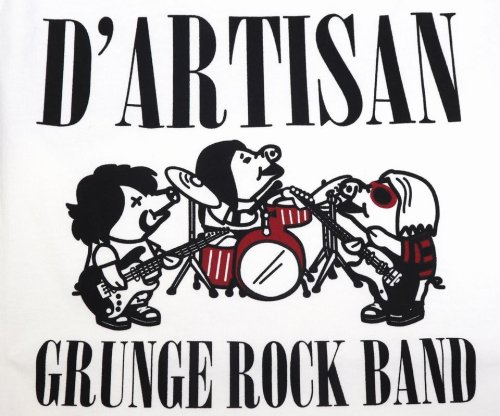 他の写真3: 「STUDIO D'ARTISAN/ステュディオ・ダ・ルチザン」GRUNGE ROCK BAND プリントＴシャツ【ホワイト】