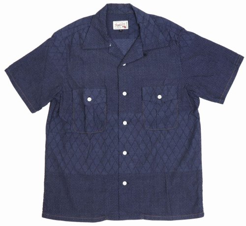 他の写真1: 「graphzero/グラフゼロ」ケンドウオープンカラーシャツ【ブルー】
