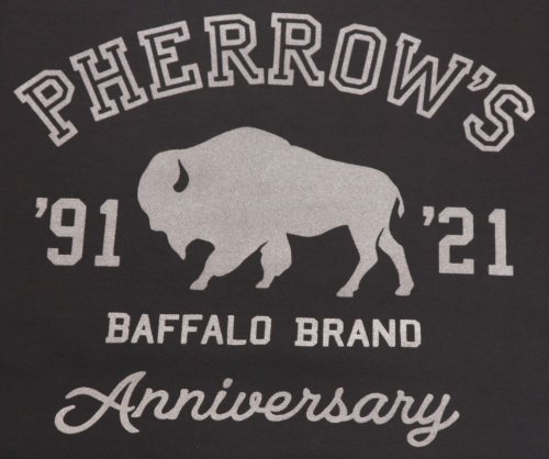 他の写真3: 「Pherrow's/フェローズ」30周年記念モデルBUFFALOロゴTシャツ PTシリーズ【S・ブラウン】