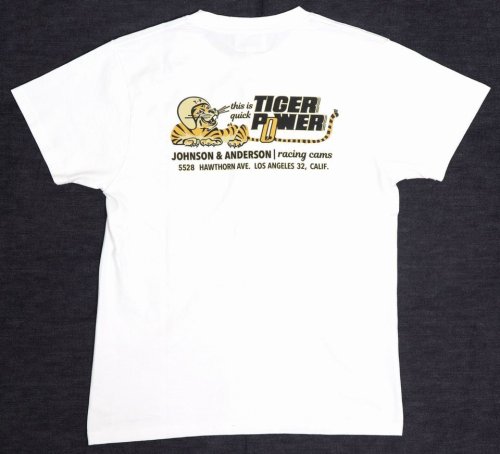 他の写真2: 「Pherrow's/フェローズ」TIGER POWER プリントTシャツ PTシリーズ【ホワイト】