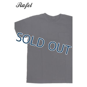 画像1: 「Rafel/ラーフル」吊り編み天竺ポケット付Tシャツ【チャコール】