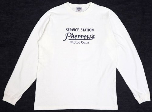 他の写真1: 「Pherrow's/フェローズ」SERVICE STATION プリントロンT【ホワイト】