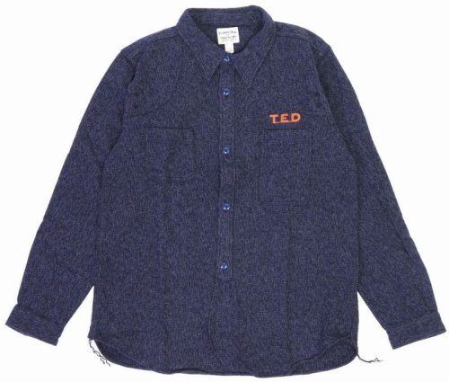 他の写真1: 「Pherrow's/フェローズ」TED刺繍カスタムワークシャツ【ネイビー】