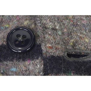 画像11: 「Pherrow's/フェローズ」ブランケットCPOシャツジャケット【グレー×ネイビー】