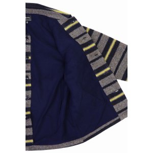 画像3: 「Pherrow's/フェローズ」ブランケットCPOシャツジャケット【グレー×ネイビー】