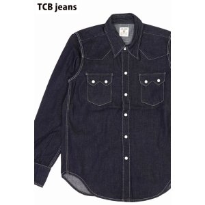 画像1: 「TCB jeans/TCBジーンズ」デュードランチシャツ【8.5ozデニム】