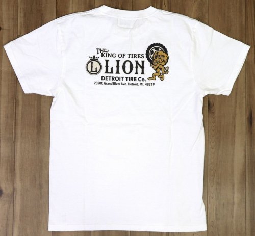 他の写真2: 「Pherrow's/フェローズ」LION プリントTシャツ PTシリーズ【ホワイト】