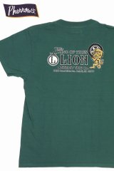 「Pherrow's/フェローズ」LION プリントTシャツ PTシリーズ【グリーン】