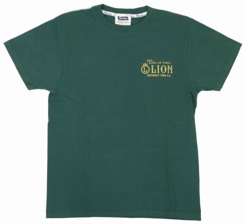 他の写真1: 「Pherrow's/フェローズ」LION プリントTシャツ PTシリーズ【グリーン】