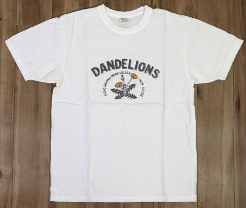 他の写真1: 「UES/ウエス」DANDELIONS  プリントTシャツ【ホワイト】