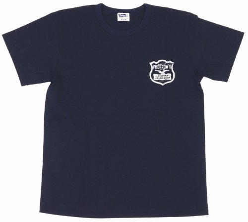 他の写真1: 「Pherrow's/フェローズ」イーグルロゴプリントTシャツ PMTシリーズ【ネイビー】