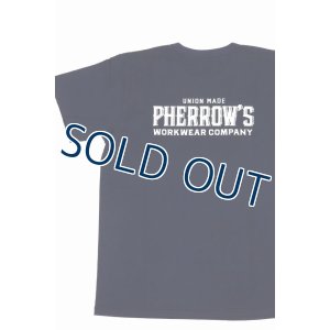 画像2: 「Pherrow's/フェローズ」イーグルロゴプリントTシャツ PMTシリーズ【ネイビー】