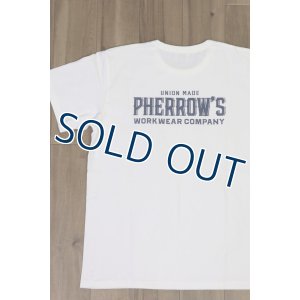 画像2: 「Pherrow's/フェローズ」イーグルロゴプリントTシャツ PMTシリーズ【ホワイト】