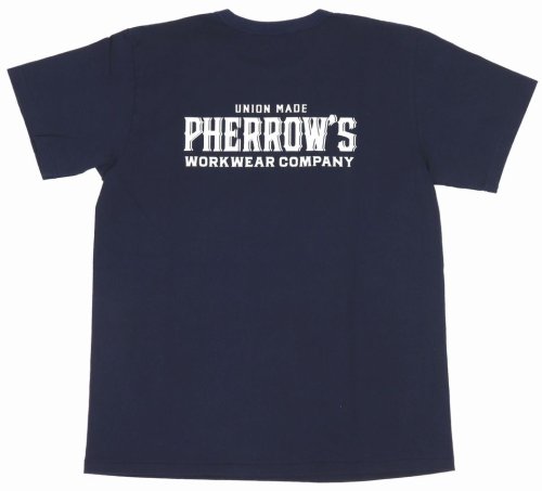 他の写真2: 「Pherrow's/フェローズ」イーグルロゴプリントTシャツ PMTシリーズ【ネイビー】