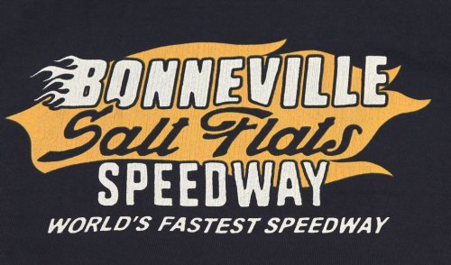 他の写真3: 「Pherrow's/フェローズ」BONNEVILLE プリントTシャツ PTシリーズ【S・ブラック】