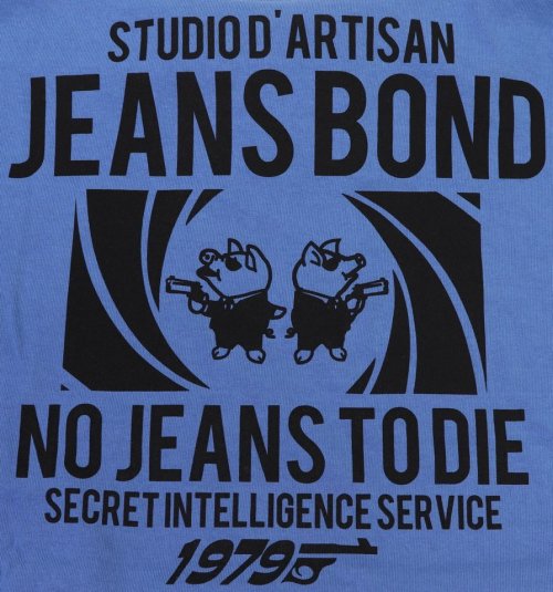 他の写真3: 「STUDIO D'ARTISAN/ステュディオ・ダ・ルチザン」JEANS BOND プリントＴシャツ【ブルー】