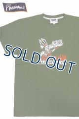 「Pherrow's/フェローズ」LUMBERJACKS プリントTシャツ PTシリーズ【サンドグリーン】