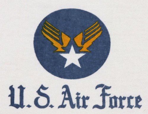 他の写真3: 「Pherrow's/フェローズ」U.S.Air Force ヘンリーネックプリントＴシャツ【S・ホワイト】