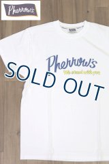 「Pherrow's/フェローズ」ウクライナ人道支援チャリティ プリントTシャツ PTシリーズ【ホワイト】