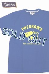 「Pherrow's/フェローズ」ウクライナ人道支援チャリティ プリントTシャツ PTシリーズ【ブルーブルー】