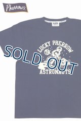 「Pherrow's/フェローズ」ASTRONAUTS プリントTシャツ PTシリーズ【S・ネイビー】