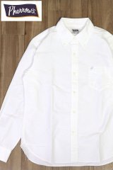 「Pherrow's/フェローズ」オックスフォードボタンダウンシャツ【ホワイト】
