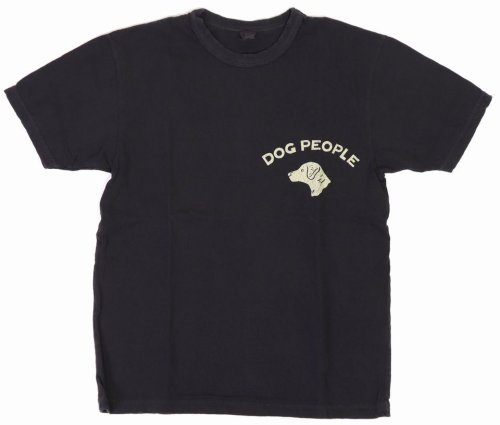 他の写真1: 「UES/ウエス」DOG PEOPLE プリントTシャツ【ネイビー】