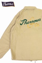 「Pherrow's/フェローズ」Pherrow's&Co刺繍コーチジャケット【ベージュ】