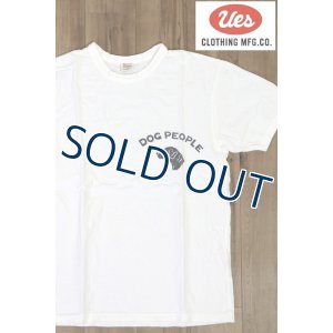 画像1: 「UES/ウエス」DOG PEOPLE プリントTシャツ【ホワイト】