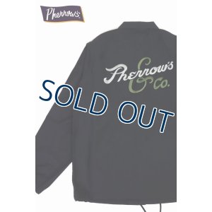 画像1: 「Pherrow's/フェローズ」Pherrow's&Co刺繍コーチジャケット【ブラック】
