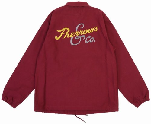 他の写真2: 「Pherrow's/フェローズ」Pherrow's&Co刺繍コーチジャケット【バーガンディ】