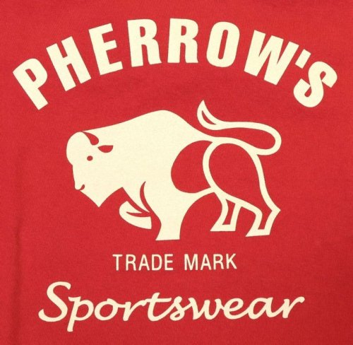 他の写真3: 「Pherrow's/フェローズ」バッファローロゴTシャツ PTシリーズ【S・レッド】