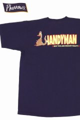 「Pherrow's/フェローズ」HANDYMANプリントTシャツ PTシリーズ【エッグプラント】