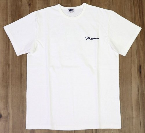 他の写真1: 「Pherrow's/フェローズ」Lucky Strikesプリント＆刺繍Tシャツ PTPシリーズ【ホワイト】