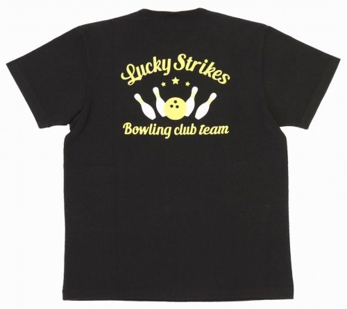 他の写真2: 「Pherrow's/フェローズ」Lucky Strikesプリント＆刺繍Tシャツ PTPシリーズ【S・ブラック】