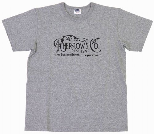 他の写真1: 「Pherrow's/フェローズ」PHERROW'S CoプリントTシャツ PMTシリーズ【H・グレー】