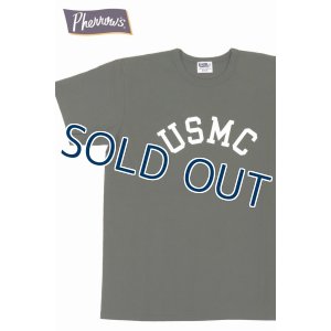 画像1: 「Pherrow's/フェローズ」USMCプリントTシャツ PMTシリーズ【オリーブ】