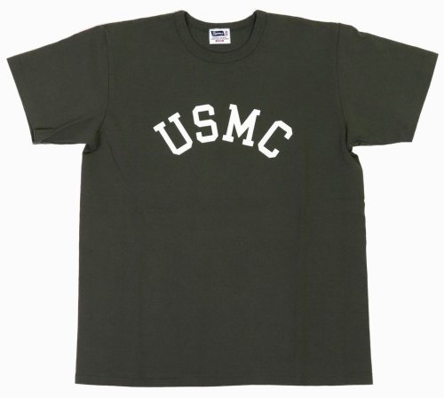 他の写真1: 「Pherrow's/フェローズ」USMCプリントTシャツ PMTシリーズ【オリーブ】