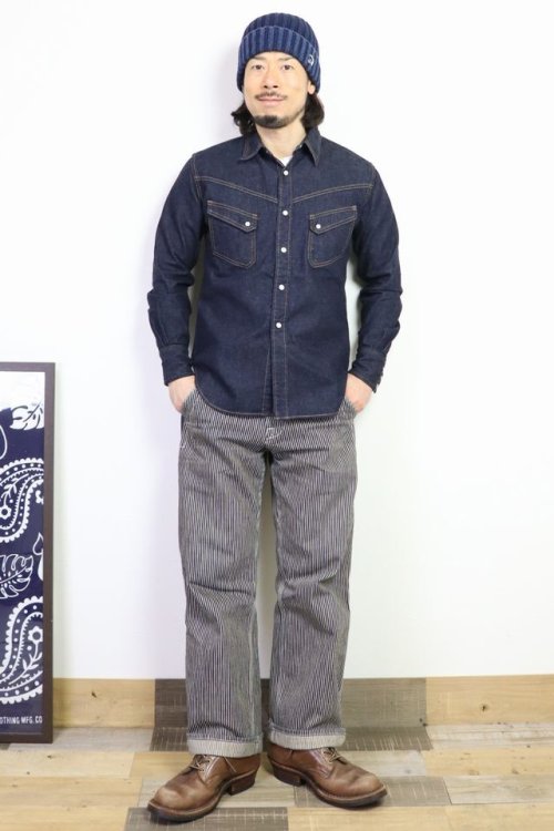 他の写真3: 「TCB jeans/TCBジーンズ」ランチマンシャツ【8.5ozデニム】