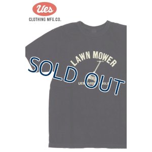 画像1: 「UES/ウエス」LAWN MOWER プリントTシャツ【ネイビー】