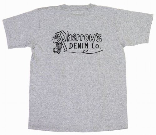 他の写真2: 「Pherrow's/フェローズ」Pherrow’ｓ DENIM Co プリントTシャツ PTシリーズ【H.グレー】