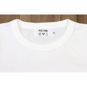 画像3: 「FREE RAGE/フリーレイジ」無地リサイクルコットンTシャツ【ホワイト】
